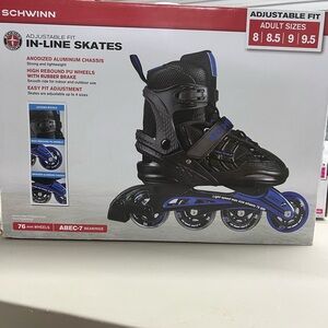 Schwinn Black and Blue Adult Adjustable Inline Skates